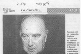 Lafourcade, el creador de la ensalada de cochayuyo con erizos  [artículo] Claudia Tosetti.