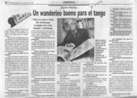 Un Wanderino bueno para el tango  [artículo].