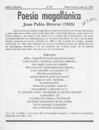 Poesía magallánica  [artículo].