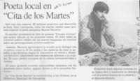 Poeta local en "Cita de los martes"  [artículo].
