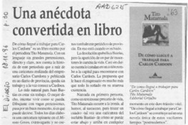 Una Anécdota convertida en libro  [artículo].