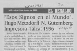 "Esos signos en el mundo"