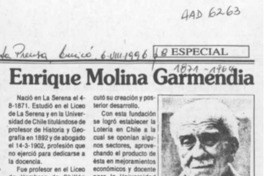 Enrique Molina Garmendia  [artículo].