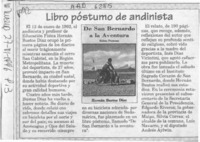 Libro póstumo de andinista  [artículo].