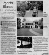 Marta Blanco en Providencia