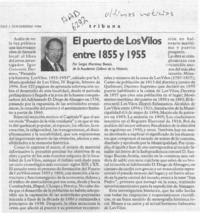 El puerto de Los Vilos entre 1855 y 1955  [artículo] Sergio Martínez Baeza.
