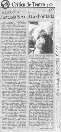 Fantasía sexual desbordada  [artículo] Carola Oyarzún L.