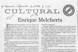 Enrique Melcherts  [artículo] Adolfo Simpson T.