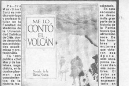 Me lo contó el volcán  [artículo].