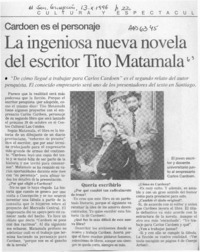 La ingeniosa nueva novela del escritor Tito Matamala  [artículo].
