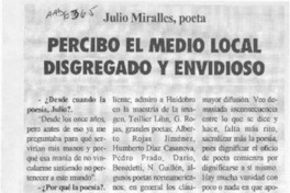 Percibido el medio local disgregado y envidioso  [artículo].