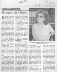Hecha a sí misma  [artículo].