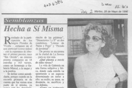 Hecha a sí misma  [artículo].