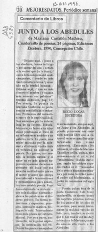 Junto a los abedules  [artículo] Rocío L'Amar.