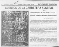 Cuentos de la carretera austral  [artículo] Gabriela Vicentini R.