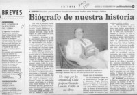 Biógrafo de nuestra historia  [artículo].