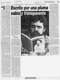 Escrito por una pluma sabia y transparente