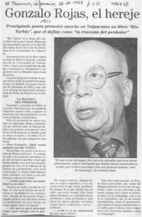 Gonzalo Rojas, el hereje  [artículo].