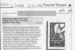 Desembocadura del cielo  [artículo] Lilioska Yankovic.