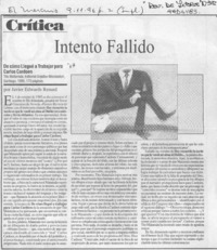 Intento fallido  [artículo] Javier Edwards Renard.