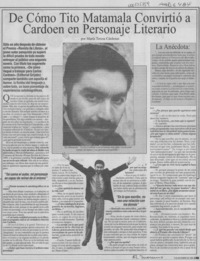 De cómo Tito Matamala convirtió a Cardoen en personaje literario