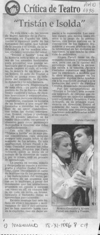"Tristán e Isolda"  [artículo] Carola Oyarzún.