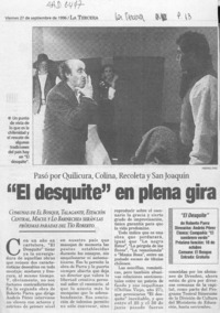 "El Desquite" en plena gira  [artículo].