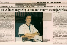 Perl, escribir no es buen negocio, lo que me mueve es mejorar la calidad de vida