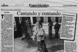 Cantando y contando  [artículo] Hans Ehrmann.