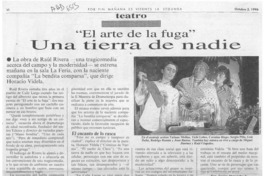 "El arte de la fuga" una tierrra de nadie  [artículo] Javier Ibacache V.