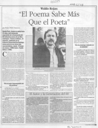 "El poema sabe más que el poeta"