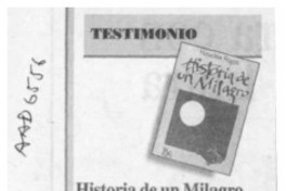 Historia de un milagro  [artículo] Francisca Abogabir Said.