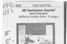 Mi hermano Daniel  [artículo] Lilioska Yankovic.