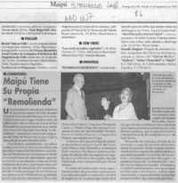 Maipú tiene su propia "Remolienda"  [artículo].