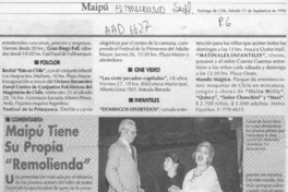 Maipú tiene su propia "Remolienda"  [artículo].