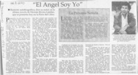 "El ángel soy yo"  [artículo] Eduardo Arancibia M.