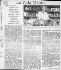 La vida misma  [artículo] Eduardo Arancibia M.