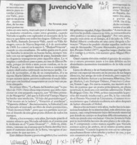 Juvencio Valle  [artículo] Fernando Jerez.