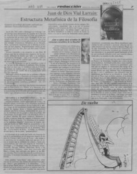 Juan de Dios Vial Larraín, estructura metafísica de la filosofía  [artículo].
