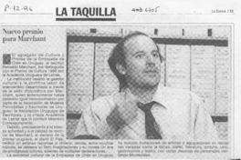 Nuevo premio para Marchant  [artículo].