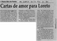 Cartas de amor para Loreto  [artículo].