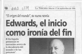 Edwards, el inicio como ironía del fin  [artículo].
