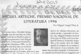 Miguel Arteche, Premio Nacional de Literatura 1996  [artículo] Miguel Angel Díaz A.