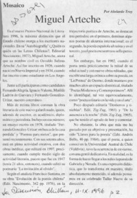 Miguel Arteche  [artículo] Abelardo Troy.