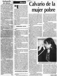 Calvario de la mujer pobre