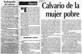 Calvario de la mujer pobre