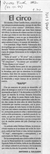 El circo  [artículo] Antonio J. Salgado.