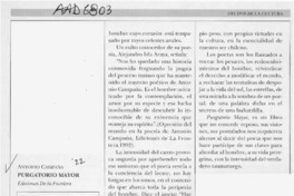 Purgatorio mayor  [artículo] Eugenio García-Díaz.