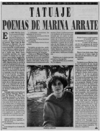 Tatuaje, poemas de Marina Arrate