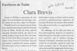 Clara Brevis  [artículo] C. R. I.